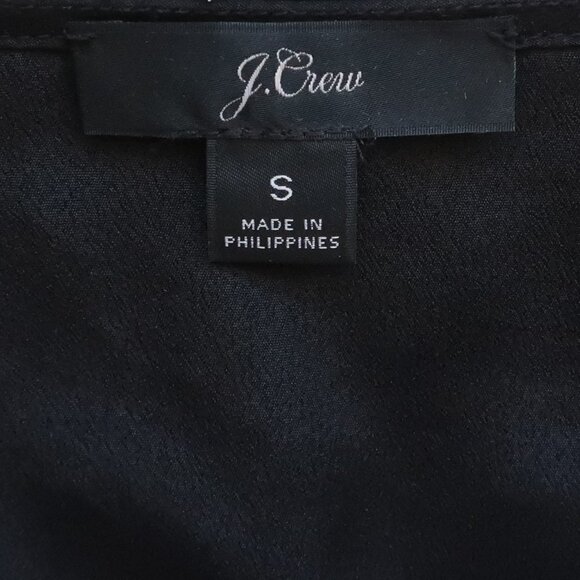 J. Crew Tie-waist V-neck Long Sleeve Top / Blouse in Metallic Dot Jacquard S - Picture 10 of 12